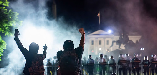 BLM protest outside of the White House. BLM protest outside of the White House. - ALLOW IMAGES